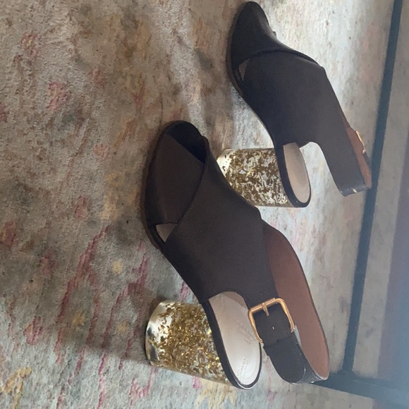 maison margiela platform heels with gold leaf lucite detail - Picture 5 of 7